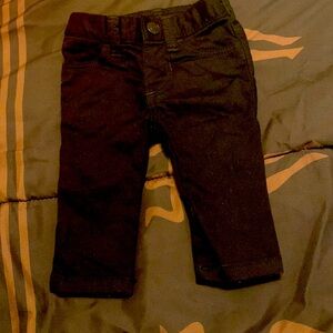 Infant black denim pants